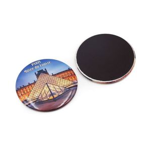 Imán de nevera redondo de la Torre Eiffel de París, recuerdo de alta calidad, precio económico, diseño personalizado. - Product Image 3