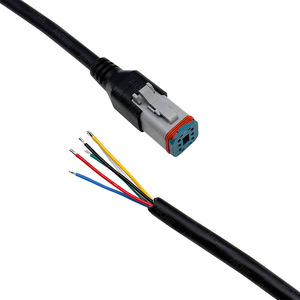 Faisceau de câblage automobile étanche DT06-6S, 1 mètre, connecteur en cuivre pur, isolation PBT, gaine en PVC, IP67 - Product Image 5