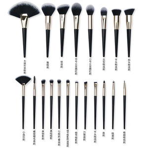 Juego de brochas de maquillaje de pelo sintético con forma plana para maquillaje, suministro transfronterizo desde Dongguan - Product Image 5