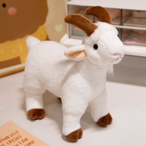 Nueva tendencia llavero de cabra juguetes de animales de peluche muñeca de bebé llaveros de cabra lindos juguetes de cabra macho accesorios colgantes - Product Image 2