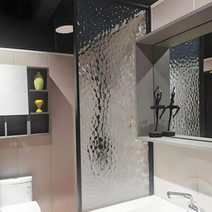 Mosaïque industrielle au jet d'eau Carrelage de verre décoratif Cloisons de salle de bain avec porte en libre-service Panneaux de revêtement en métal - Product Image 3