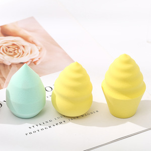 Factory Direct Supply Irregular Beauty Egg New Dense Ultra-Soft Sponge Powder Dry Wet Dual-Use Alien Makeup Made Guangzhou