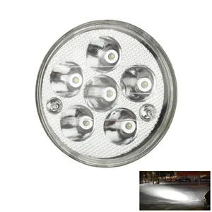 Haute puissance LED conduite lumière blanche lumière RVB Halo anneau 5.49 pouces rond moto phare LED pour moto