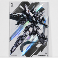 Affiche d'art personnalisée en feuille holographique/argentée, impression métallique holographique, illustration Mecha Anime/Manga, posters décoratifs pour fans