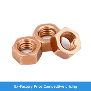 M3 M4 M5 M6 M8 M10 M14 M16 T2 구리 육각 너트 레드 구리 너트 전도성 너트 와셔 잠금 나사 캡 순수 구리 - Product Image 5