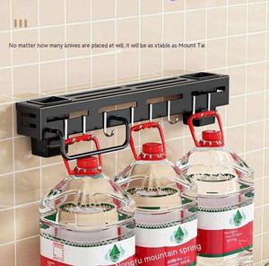 Yoto-מותקן קיר אחסון מארגן מפעל סכין מטבח ישיר נירוסטה כלי נירוסטה כלי מחזיק מתלה עם מגבת מגבת - Product Image 5