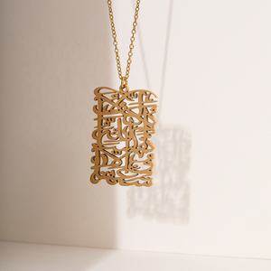 Collana di Rune in <span class=keywords><strong>oro</strong></span> placcato <span class=keywords><strong>oro</strong></span> 18K collana Unisex in acciaio inossidabile collana di placcatura in argento resistente per feste - Product Image 3