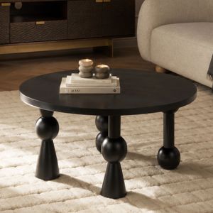 Mesa de Centro de Madera de Acacia Sólida para Espacios Modernos, Mueble de Diseño con Textura de Madera Distintiva - Product Image 1