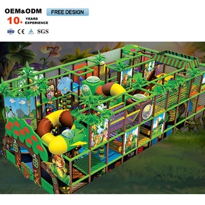 Équipement de terrain de jeu d'aventure intérieur personnalisé pour enfants, thème forêt tropicale, en plastique, pour utilisation dans les centres commerciaux - Product Image 1