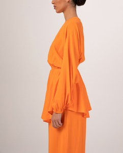 <strong>Berserk</strong> Full Balloon Sleeve Dress Chiffon Women Kaftan XXS Simple Abaya Designs - Product Image 4