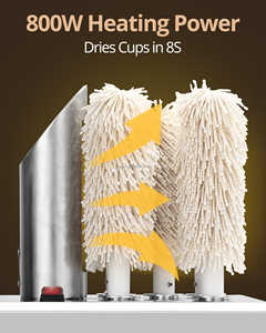 Machine à polir les verres à vin de cave à vin électrique CE Commercial en acier inoxydable 304 2 5 8 têtes 800W AC 110-240V - Product Image 4