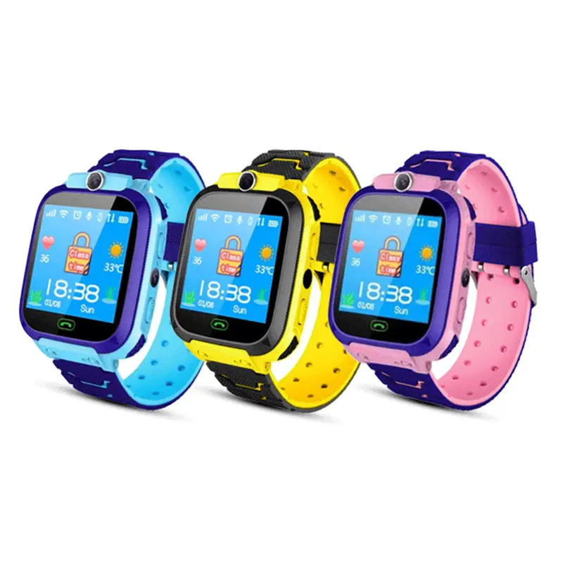 Kinder Horloge Q12b Kids Smart Watch Gps Waterdichte Sos Smartphone Lbs Meertalige Student Horloge Cadeau Voor Jongens En Meisjes