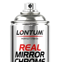 Peinture en spray chromée effet miroir 400ml, multi-usages, pour automobile et moto, finition à séchage rapide