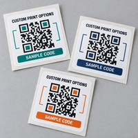 Autocollant publicitaire en vinyle imprimé sur mesure avec code QR pour la promotion d'entreprise, avec logo imprimé et support adhésif