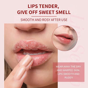 Exfoliante Labial Rosa Fresa Orgánico Natural Personalizado de Marca Privada OEM, Hidratante, Aclarante y Blanqueador - Product Image 2