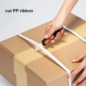 Cuchillo de utilidad MIDDIA, cortador de caja de cerámica de seguridad con abridor de caja de borde de diente de sierra, cuchillos, cuchillo de bolsillo multifuncional para corte de papel