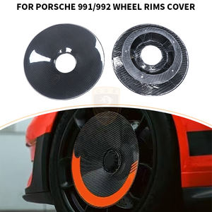 Cache-moyeux <span class=keywords><strong>de</strong></span> <span class=keywords><strong>roue</strong></span> en fibre <span class=keywords><strong>de</strong></span> carbone sèche pour <span class=keywords><strong>Porsche</strong></span> 991 991.2 992 GT3 RS - Product Image 4
