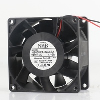 Ventilateur de refroidissement NMB 5V 12V 48V DC24V 1.10A AC EC 8038 80X80X38MM 8CM à roulement à billes 2 fils 08038RA-24Q-EA pour convertisseur de fréquence