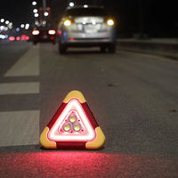 Lampes de poche LED rechargeables super lumineuses Lampes de travail portables pour la réparation automobile Étanche avec panneau d'avertissement sur trépied
