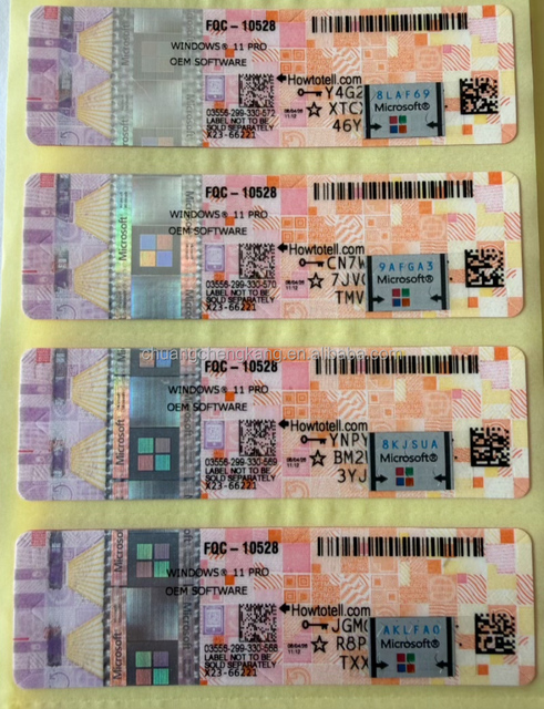 Win11pro OEM Pink Activated Software License Sticker Online Free Shipping Operating System Version