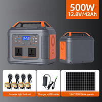 Système de stockage d'énergie solaire extérieur CXS 500W (batterie LiFePO4) à onde sinusoïdale pure avec protection contre les surcharges et fonctionnalités intelligentes