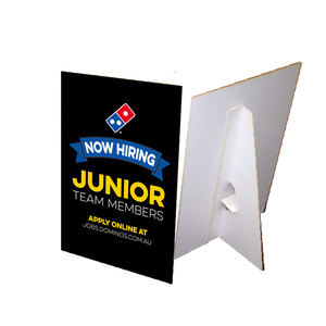 High Quality Custom Foam Cardboard Display Stand with digital photo frame on the desk