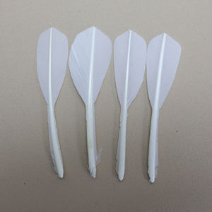 En gros Naturel Plume D'oie Volant DIY Plume Blanche pour Compétition Vêtements Accessoires 50 pcs/<span class=keywords><strong>lot</strong></span> - Product Image 2