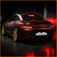 Para BMW Z4 E89 2009-2016, Conjunto de Luces Traseras de Coche con Animación Dinámica LED Secuencial, Estilo M4 CSL, Color Negro Ahumado