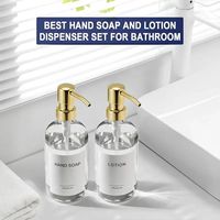 Distributeur de bouteilles épaisses avec pompe à savon liquide pour soins de la peau en laiton antique