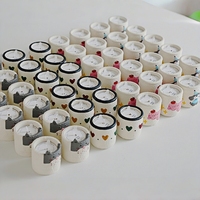 Bougies parfumées fantaisie en cire de soja, mini-tasses de dessins animés peintes à la main, mignonnes et de qualité supérieure, pour l'aromathérapie, cadeau de fêtes Diwali