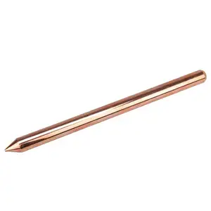 Factory Supply Wholesale Price Earthing And Lightning System Fittings Earth Rod Copper Clad Steel Ground Rod