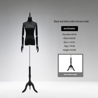 Maniquí de Exhibición para Tienda de Ropa, Maniquí de Mujer con Parte Superior de Gamuza para Vestidos de Novia, Accesorios para Escaparates