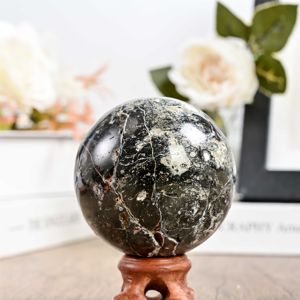 Esfera de Ópalo Negro Natural al por Mayor, Bola de Jaspe Pulido para Artesanía, Decoración Tradicional de Feng Shui, Amuleto, Cristal Curativo - Product Image 6
