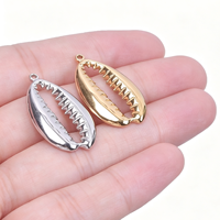 Pendentif Coquillage en Acier Inoxydable Senmei Plaqué Or Véritable 18 carats PVD Accessoires Marins Matériaux DIY Vente en Gros