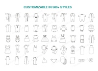 Haoding, fabricant de haute qualité, vêtements pour bébés en bambou personnalisés, combinaison unisexe à fermeture éclair bidirectionnelle, écologique, imprimée