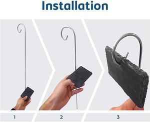 Étiquette de plante en <span class=keywords><strong>ardoise</strong></span> et étiquette de décoration de jardin <span class=keywords><strong>marqueur</strong></span> de pierre - Product Image 5