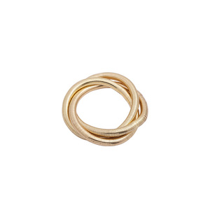 Exaggerated Multi-Layer <b>Stretch</b> <b>Bracelet</b> Retro Stainless Steel Layered Spring Cable Twisted Design - Product Image 4