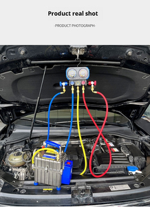 Ensemble de manomètres HVAC R32 R410a avec tuyau de charge, manomètre de pression de réfrigérant pour pièces de climatisation - Product Image 6