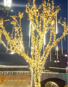 LED außen wasserdicht solar String-Lichter Led Meteor-Dusche Fallender Regentropfen String-Licht für Hochzeit Party Feierlich Weihnachten