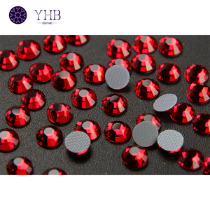 Yhb 2025พลอยเทียม SS0-SS48สีสยามสำหรับตกแต่งเล็บเป็นประกาย - Product Image 1