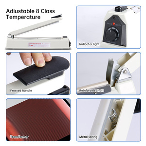 <span class=keywords><strong>R</strong></span>-PACK niêm phong nhiệt xung với thanh niêm phong, máy cắt và niêm phong túi nặng, 2 thay thế thêm (màu trắng, 12 inch) - Product Image 2