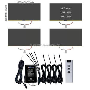 Pellicola Intelligente PDLC Elettrocromatica Nera per Vetri Auto, Cambia Colore e Regolabile con Telecomando - Product Image 2