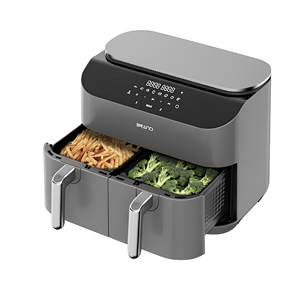 Freidora de Aire de Doble Cesta 5L+5L 2850W 40-200 ° Horno Digital Antiadherente con 7 Menús Preestablecidos para Uso Doméstico y Comercial 110-240V - Product Image 1