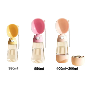 Vente en gros de bouteilles d'eau portables pour animaux de compagnie, pour l'extérieur, 2 en 1, pour chiens, bouteille de voyage - Product Image 2