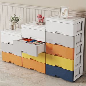 Gabinete de almacenamiento de ropa interior con marco hueco, armario de plástico para mesita de noche, armario para bebé - Product Image 2