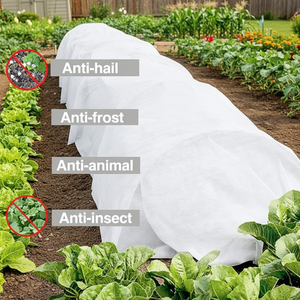 Couvertures en polaire lourde extensible pour la <span class=keywords><strong>protection</strong></span> contre le gel hivernal, housses de plantes non tissées pour jardin et ferme, respirantes et durables - Product Image 4
