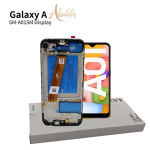 Venta al mayor de LCD de teléfono móvil para SamsungA01 A015m piezas de marco de ensamblaje con Paquete de Servicio Oficial - Product Image 5