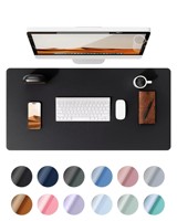 AILONG Tapis de souris de jeu imperméable en cuir/caoutchouc, bords cousus, épaisseur personnalisable (2-5 mm), 350x600 mm, taille personnalisable, moderne