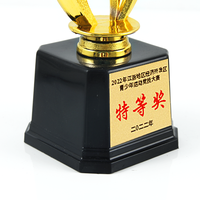 Pièces de trophée en plastique du fabricant chinois Ornements créatifs pour les souvenirs de récompenses sportives