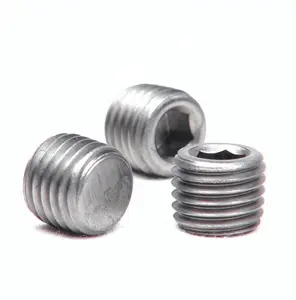 DIN 944 Din914 Socket Hexagon Torx Flat Head Cone Taper Plungers Point Set Screw With Cup Point Grub Set Screw